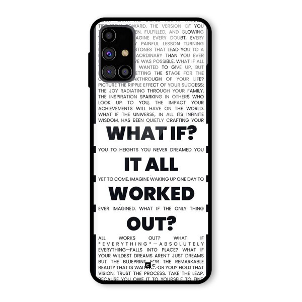 What If Glass Back Case for Galaxy M31s
