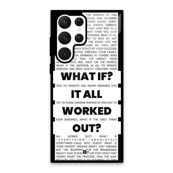What If Glass Back Case for Galaxy S22 Ultra 5G
