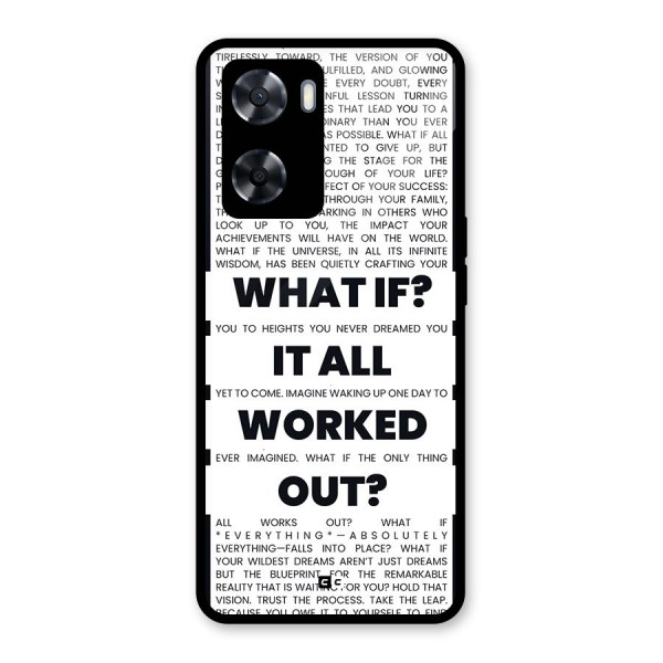 What If Glass Back Case for Oppo A57 2022