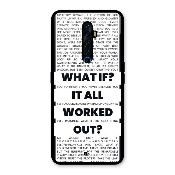 What If Glass Back Case for Oppo Reno2 F