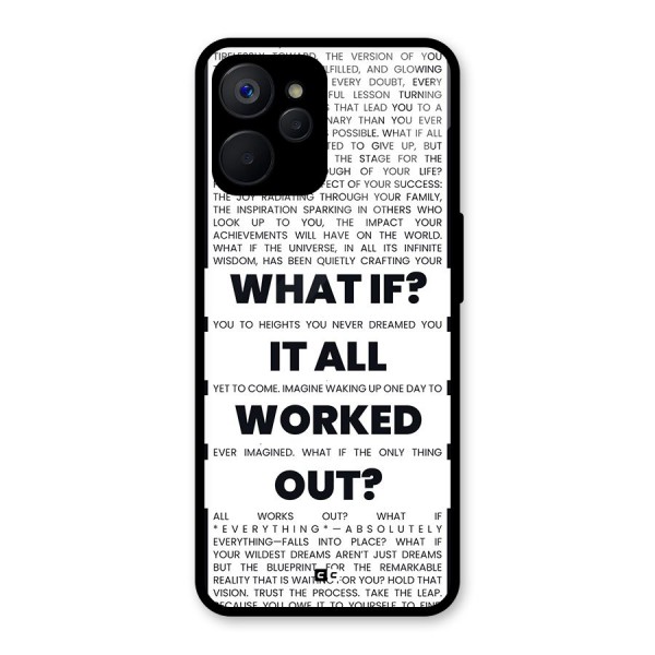 What If Glass Back Case for Realme 9i 5G