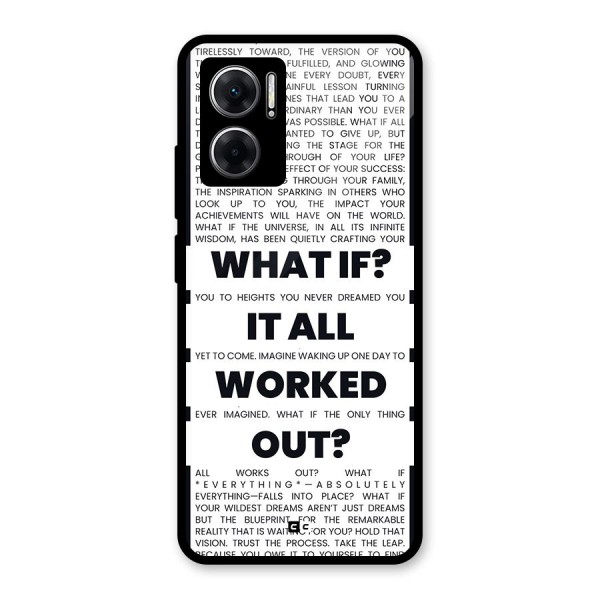 What If Glass Back Case for Redmi 11 Prime 5G