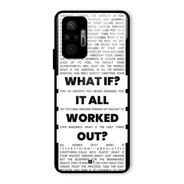 What If Glass Back Case for Redmi Note 10 Pro