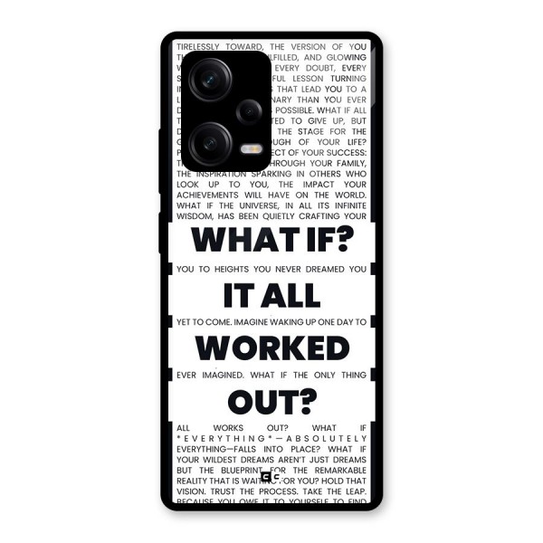 What If Glass Back Case for Redmi Note 12 Pro