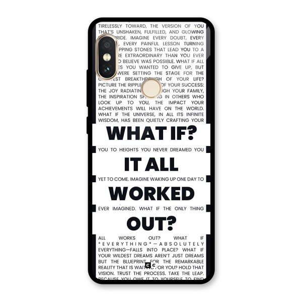 What If Glass Back Case for Redmi Note 5 Pro