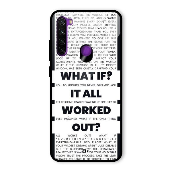 What If Glass Back Case for Redmi Note 8