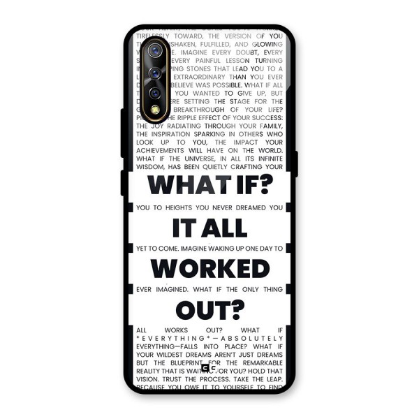 What If Glass Back Case for Vivo S1