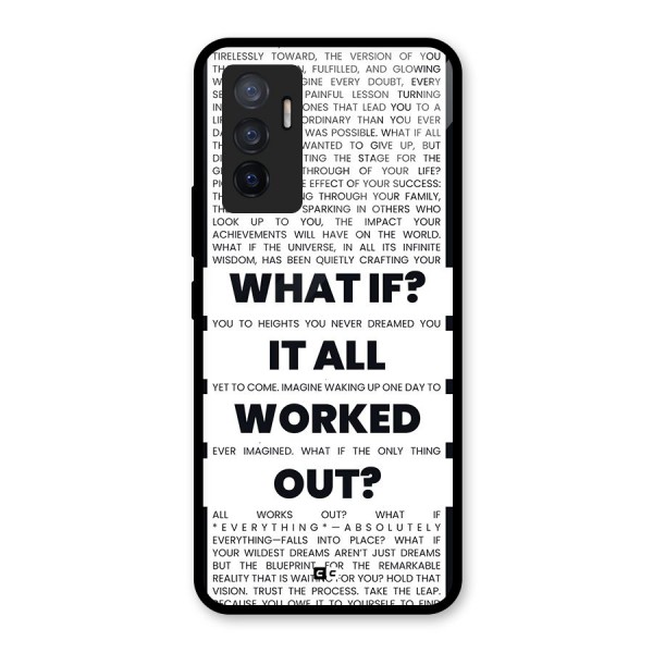 What If Glass Back Case for Vivo V23e