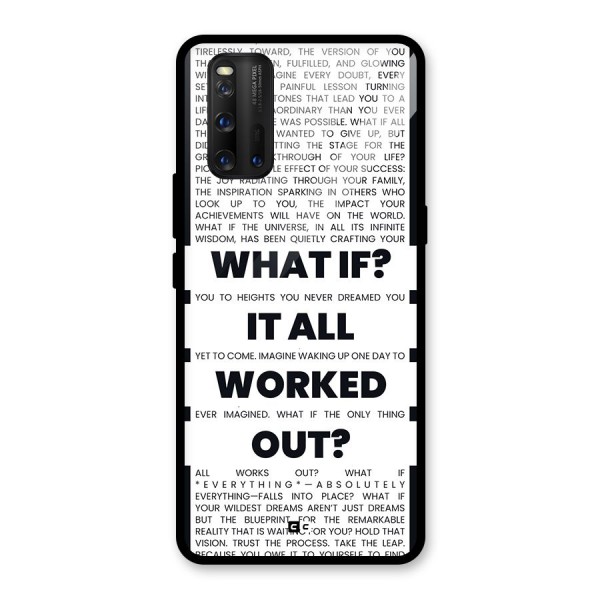 What If Glass Back Case for Vivo iQOO 3