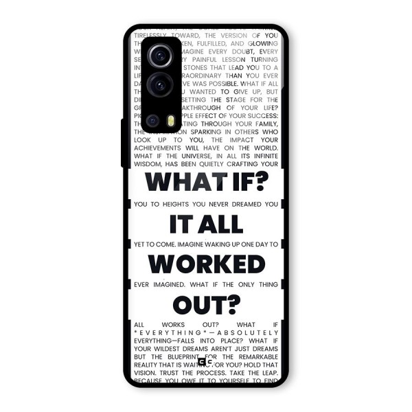 What If Glass Back Case for Vivo iQOO Z3