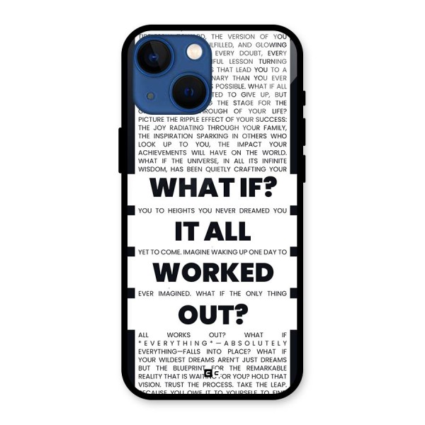 What If Glass Back Case for iPhone 13 Mini