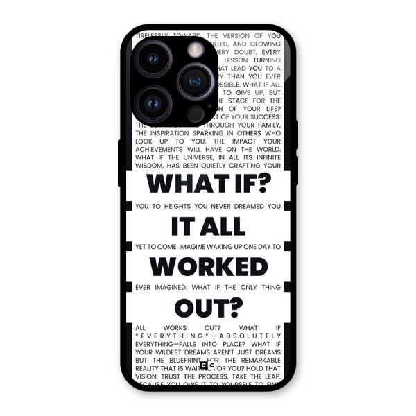 What If Glass Back Case for iPhone 14 Pro Max