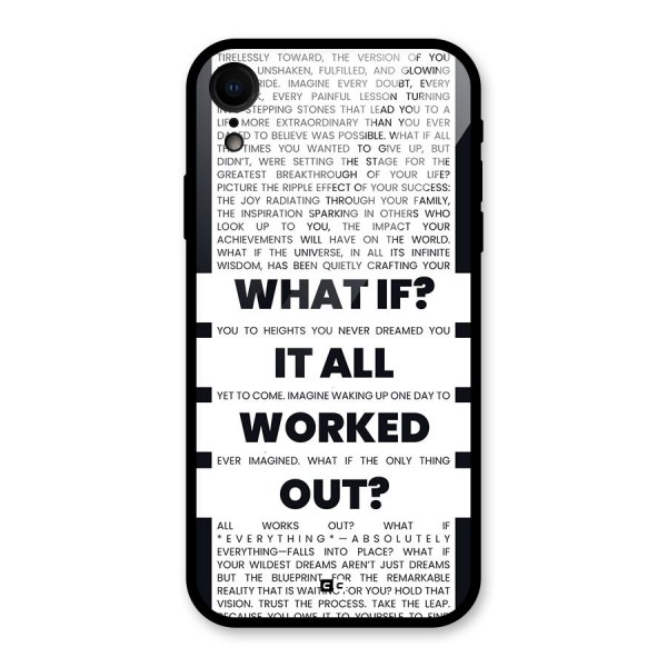 What If Glass Back Case for iPhone XR