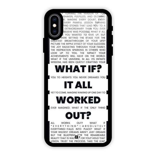 What If Glass Back Case for iPhone XS Max