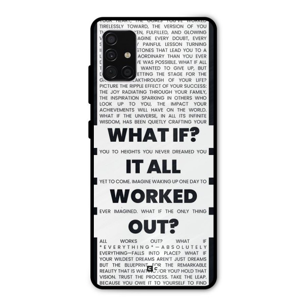 What If Metal Back Case for Galaxy A51