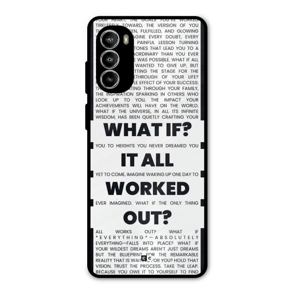 What If Metal Back Case for Moto G82
