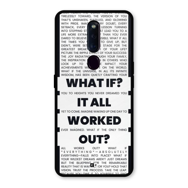 What If Metal Back Case for Oppo F11 Pro