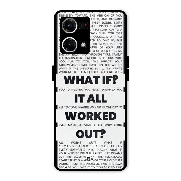 What If Metal Back Case for Oppo F21 Pro 4G