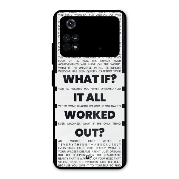 What If Metal Back Case for Poco M4 Pro 4G