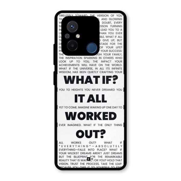 What If Metal Back Case for Redmi 12C