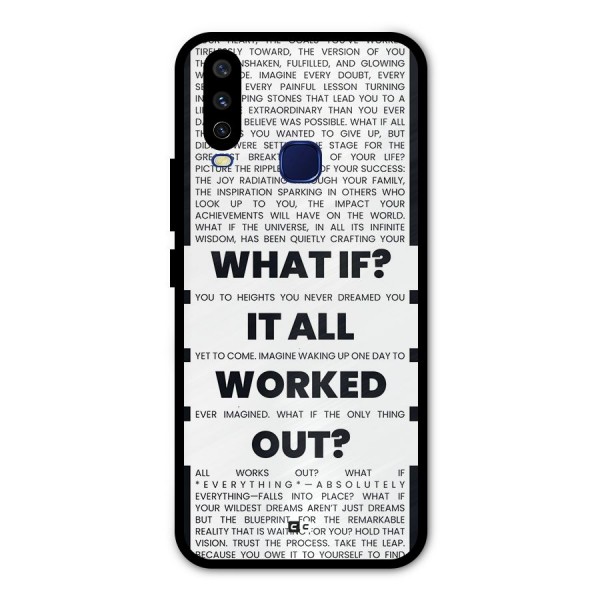 What If Metal Back Case for Vivo Y15