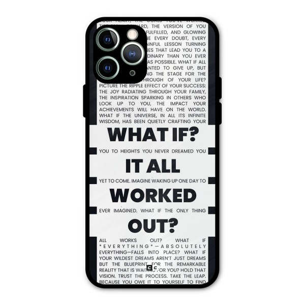 What If Metal Back Case for iPhone 11 Pro Max