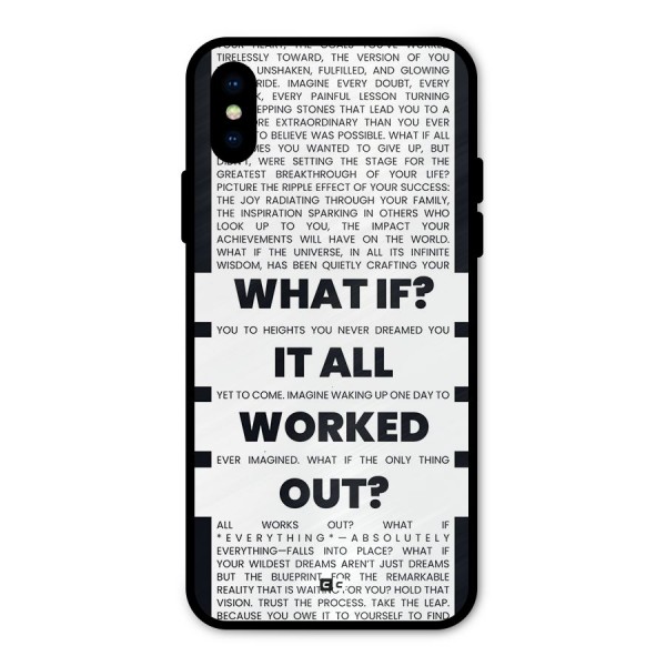 What If Metal Back Case for iPhone XS
