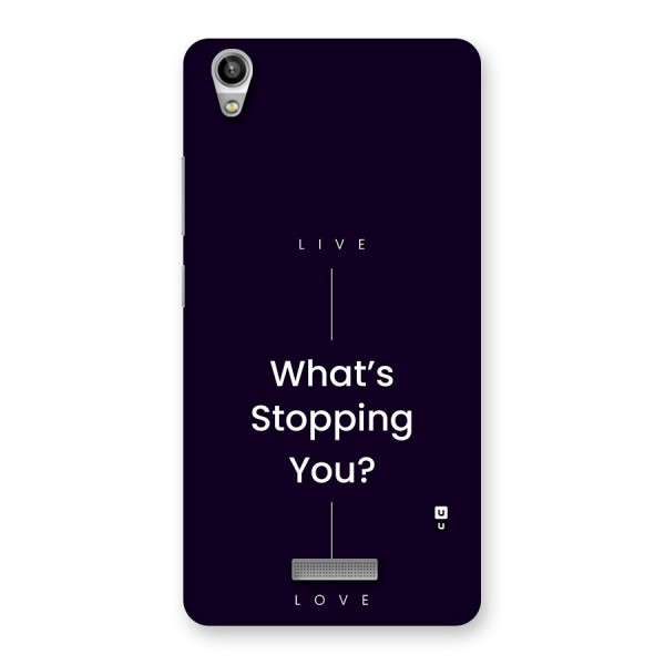 What Stopping You Back Case for Lava Pixel V1