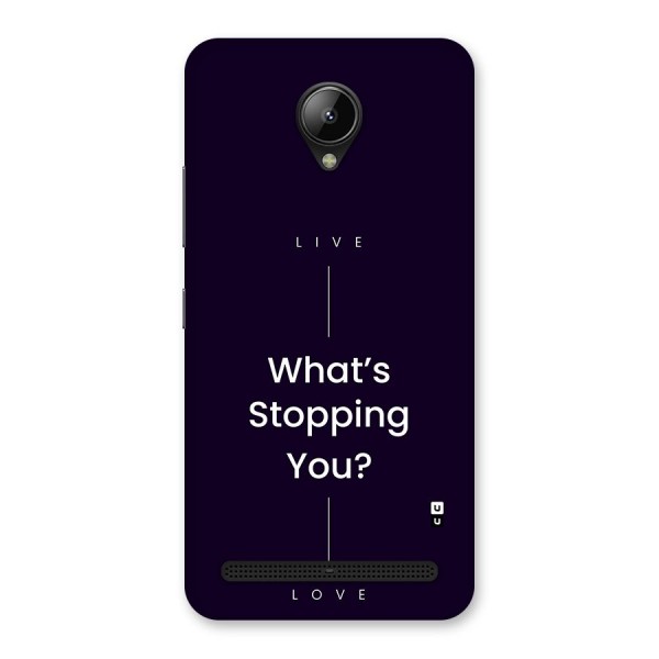 What Stopping You Back Case for Lenovo C2