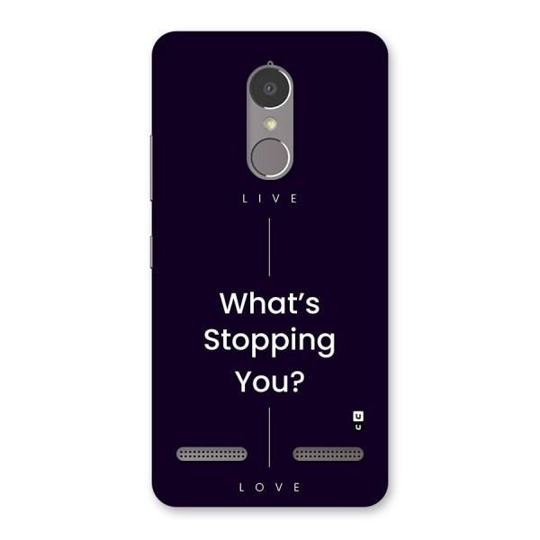 What Stopping You Back Case for Lenovo K6 Power