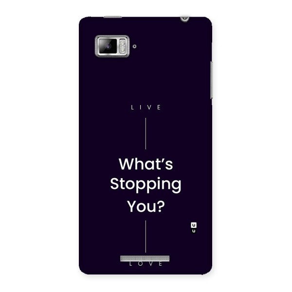 What Stopping You Back Case for Lenovo Vibe Z K910