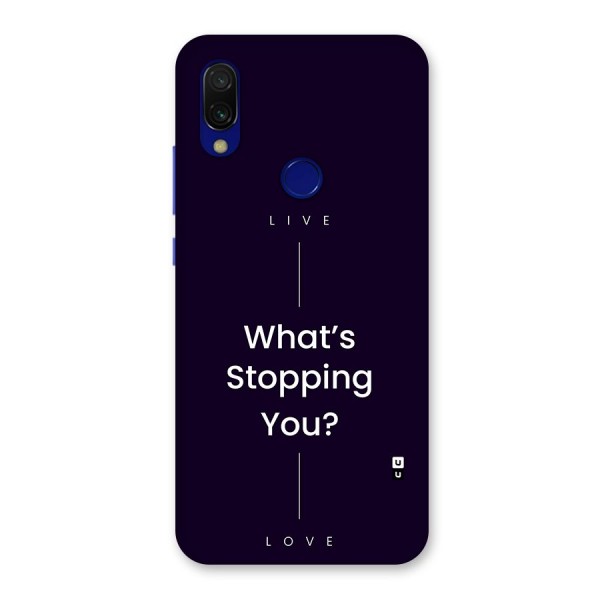 What Stopping You Back Case for Redmi 7