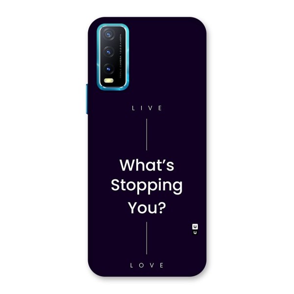 What Stopping You Back Case for Vivo Y12s