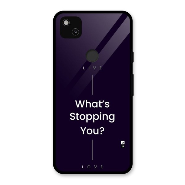 What Stopping You Glass Back Case for Google Pixel 4a