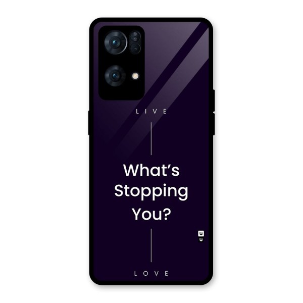 What Stopping You Glass Back Case for Oppo Reno7 Pro 5G