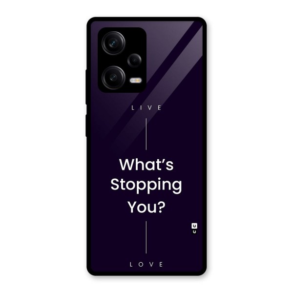 What Stopping You Glass Back Case for Redmi Note 12 Pro