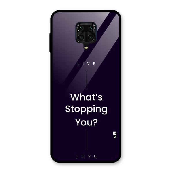 What Stopping You Glass Back Case for Redmi Note 9 Pro Max