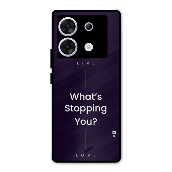 What Stopping You Metal Back Case for Infinix Zero 30 5G