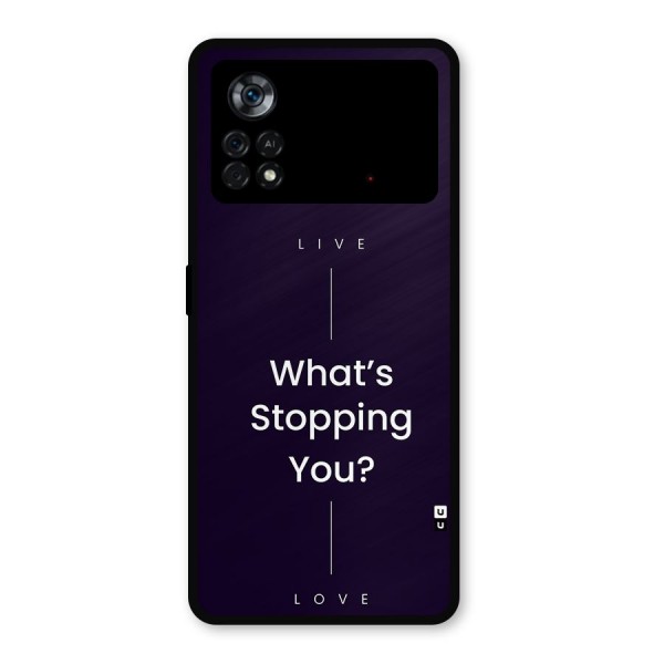 What Stopping You Metal Back Case for Poco X4 Pro 5G