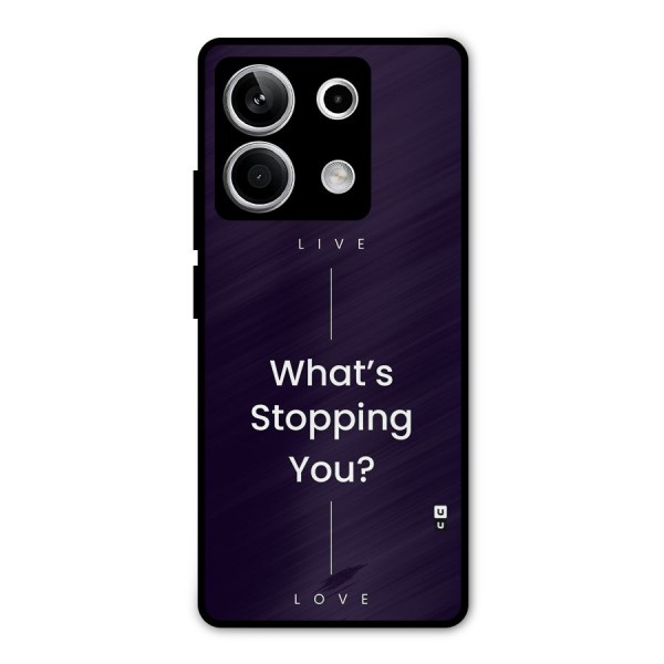 What Stopping You Metal Back Case for Redmi Note 13 5G