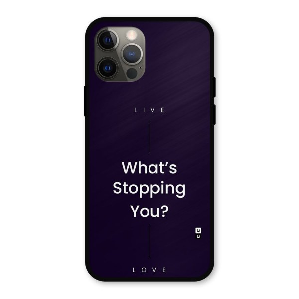 What Stopping You Metal Back Case for iPhone 12 Pro
