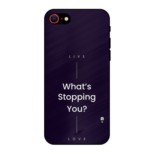What Stopping You Metal Back Case for iPhone SE 2022