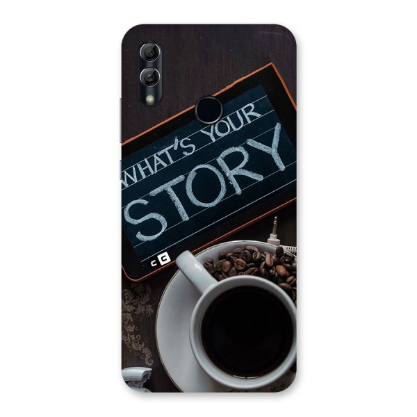 Whats Your Story Back Case for Honor 10 Lite