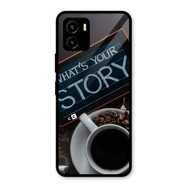 Whats Your Story Glass Back Case for Vivo Y15s