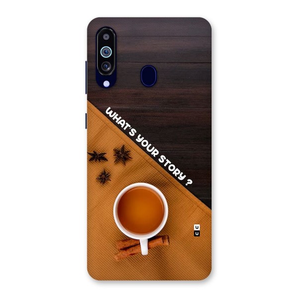 Whats Your Tea Story Back Case for Galaxy M40