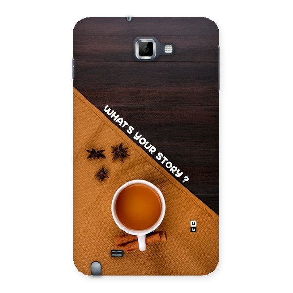 Whats Your Tea Story Back Case for Galaxy Note