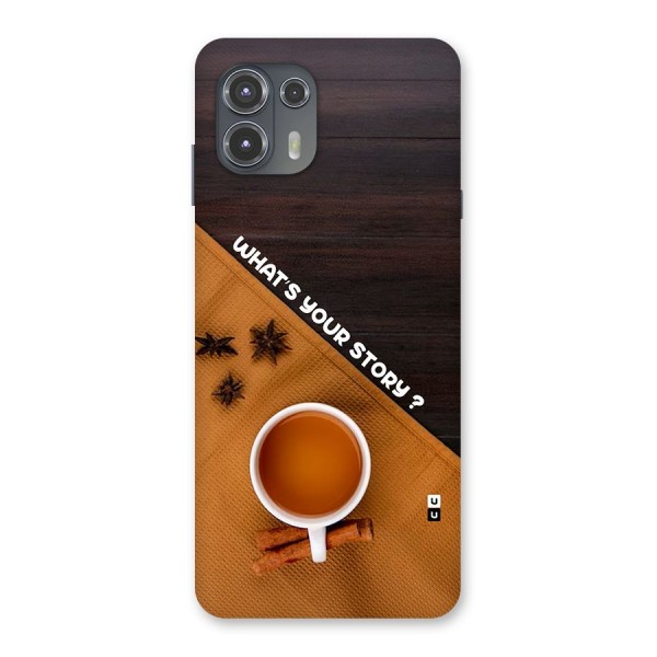 Whats Your Tea Story Back Case for Motorola Edge 20 Fusion