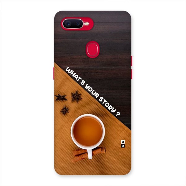 Whats Your Tea Story Back Case for Oppo F9 Pro