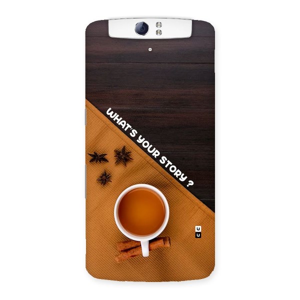Whats Your Tea Story Back Case for Oppo N1