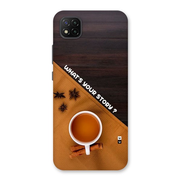 Whats Your Tea Story Back Case for Poco C3